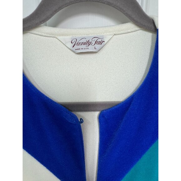 Vanity Fair Womans Large Bathrobe - Long Full Zip Vintage - Picture 4 of 4